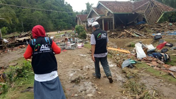 ACT Lampung Dirikan Posko dan Dapur Umum untuk Korban Banjir Pekon Umbar Kelumbayan Tanggamus